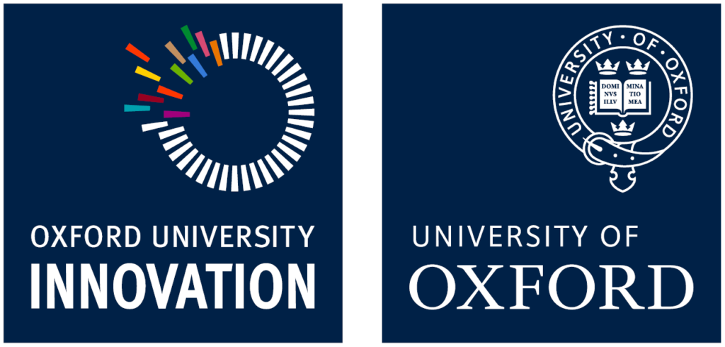Logos of Oxford Innovation and Oxford University